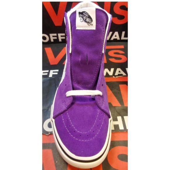 VANS Sk8-Hi Platform 2 Glitter Daisies Rainbow White Purple Men's 3.5/Women's 5 - Picture 7 of 12